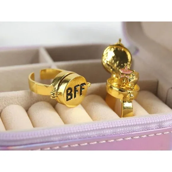 2 SpongeBob & Patrick Best Friends Forever BFF Ring Women Girls Ring Jewelry - Picture 2 of 15